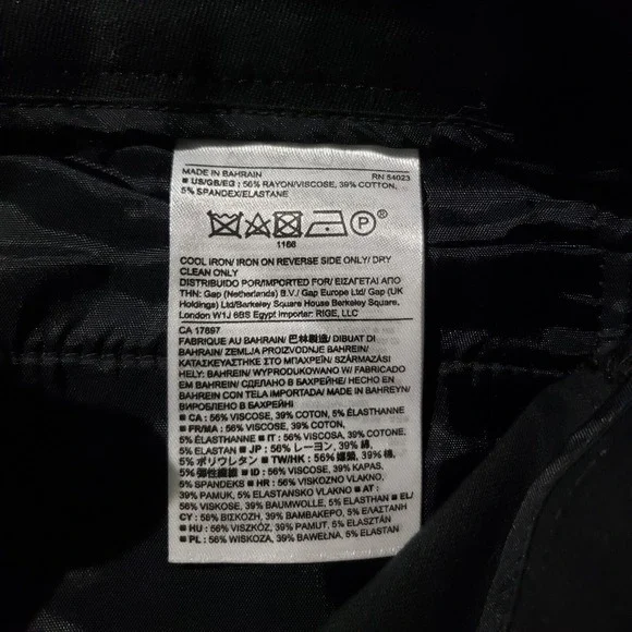 Banana Republic Sloan Fit Pants Women's 6 Black Faux Leather Stripe Down‎ Leg - Picture 8 of 13